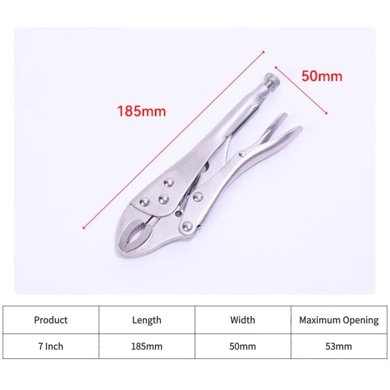 5/7/10 zoll Multifunktionale Einstellbare Metall Gesicht Heavy Duty Locking Zangen Locking Schweißen Klemme Schraubstock Grip Reparatur hand Werkzeuge