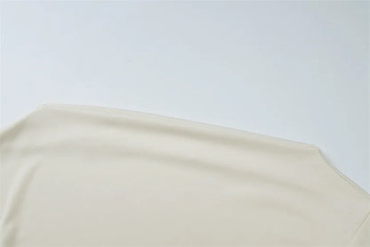 Mozision Inclined Shoulder Long Sleeve Sexy T-shirt Women Autumn Fashion Solid Skew Collar Backless Ruched Club Party T-shirts