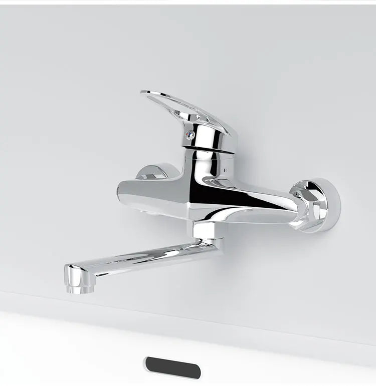 Kitchen Faucet Mixers Wall Mounted Single Handle Mixer Tap Sink Faucet Rotation Hot Cold Water Mixer Mop Pool Tap Basin Faucet