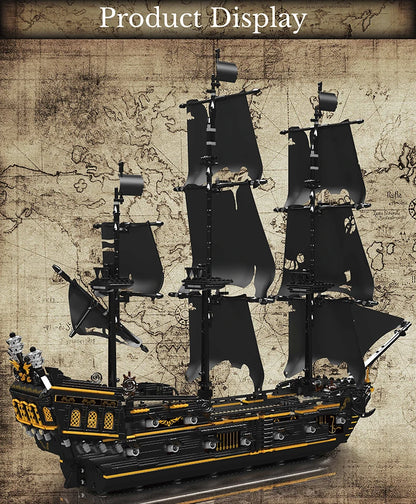 Mould King 13111 13199 Movie Toys The MOC Black Pearl Pirate Ship Model Assembly 16006 Building Block Brick Kids Christmas Gifts.