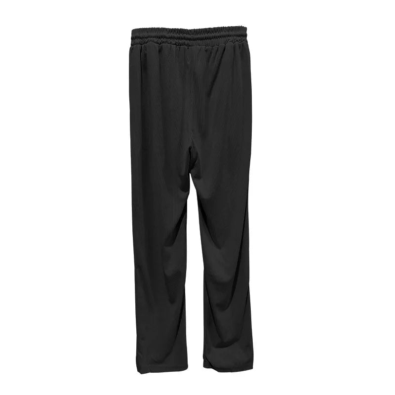 Sommer neue europäische und amerikanische Handel große Herren einfarbig Set mit Kragen, Kurzarm, Reiß verschluss Hosen Set, 2 Stück.