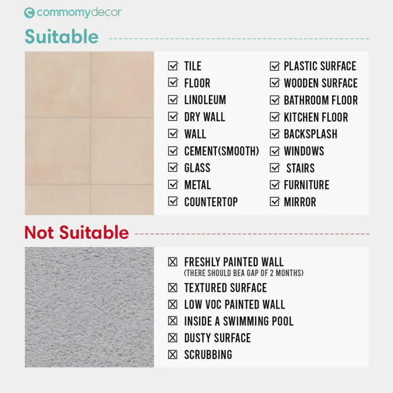 1pc/10pcs Floor Tile Sticker Self Adhesive Floor Sticker Vinyl Non-slip Floor Tile Sticker Wall Sticker Waterproof 20cm x 20cm