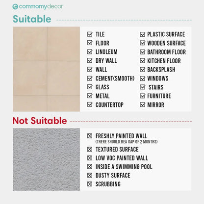 1pc/10pcs Floor Tile Sticker Self Adhesive Floor Sticker Vinyl Non-slip Floor Tile Sticker Wall Sticker Waterproof 20cm x 20cm