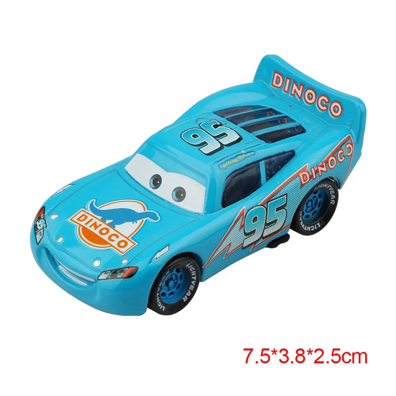 Disney Pixar Cars 2 3 Lightning McQueen Race Div Fritter Miss Tractor Frank 1:55 Diecast Metal Alloy Model Car For Kid Xmas Gift.
