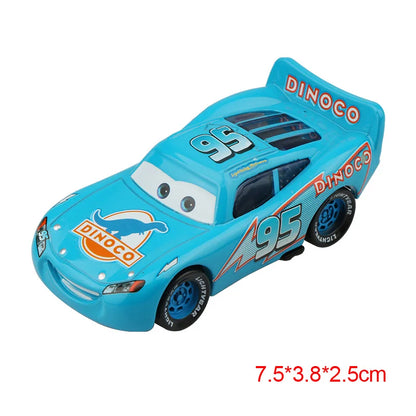 Disney Pixar Cars 2 3 Lightning McQueen Race Div Fritter Miss Tractor Frank 1:55 Diecast Metal Alloy Model Car For Kid Xmas Gift.
