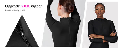 Unisex  Turtleneck Unitard Full Body Leotard  Long Sleeve Yoga Bodysuit Women Catsuit Daily Fitness Wear Cosplay Suits.