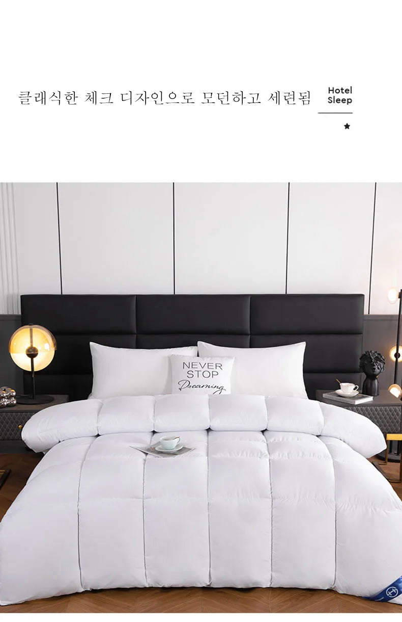 hotel style Comforter Queen KingLightweight fluffy comfortable and breathable soft winter quilt very warm 220x240 Quilts  - et.