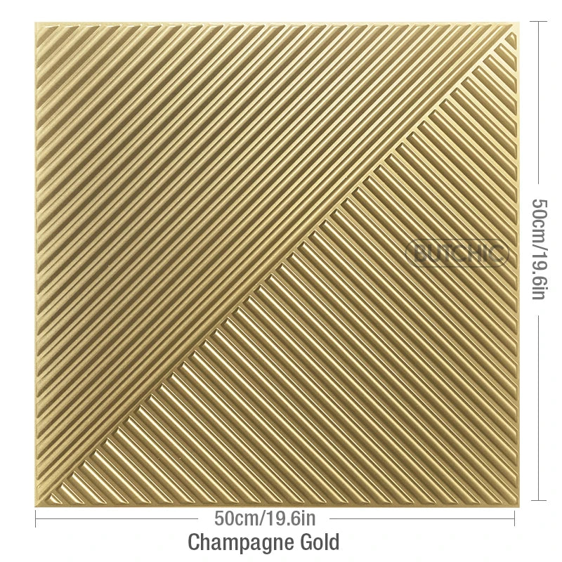 12pcs 50cmx50cm Wood grain 3D Stereo Wall Panel Diamond design tile wall sticker living room mold Bathroom waterproof wall paper