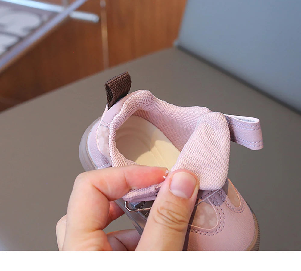 2025 Designers Kid's Sneakers PU Leather Waterproof Infant Baby Toddler Shoes Ergonomics Girl's Sneakers Children's Sport Shoes.