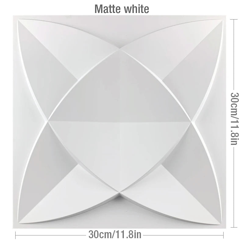 12pcs 30cm Decorative 3D Wall Panel wave Diamond Design Not self-adhesive plastic tiles 3D wall sticker room Bathroom wall paper