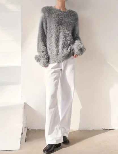 2025 Fashion Women Spring Autumn Knitted Sleeveless O-Neck Loose Pullover Sweater Tops Pull Ladies Winter Turtleneck Sweater.