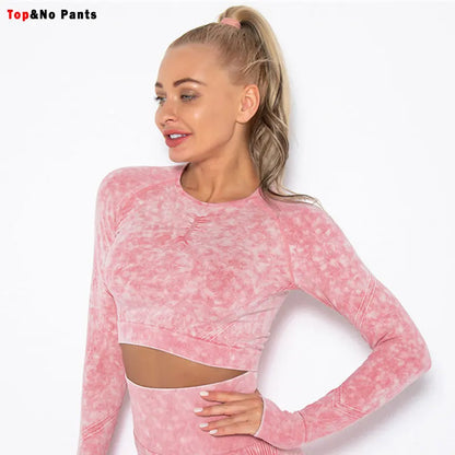 Seamless Yoga Set Gym Clothes Women's Sportswear Yoga Suits Women Fitness Set Tracksuits Sports Outfits Long Sleeve Gym Leggings