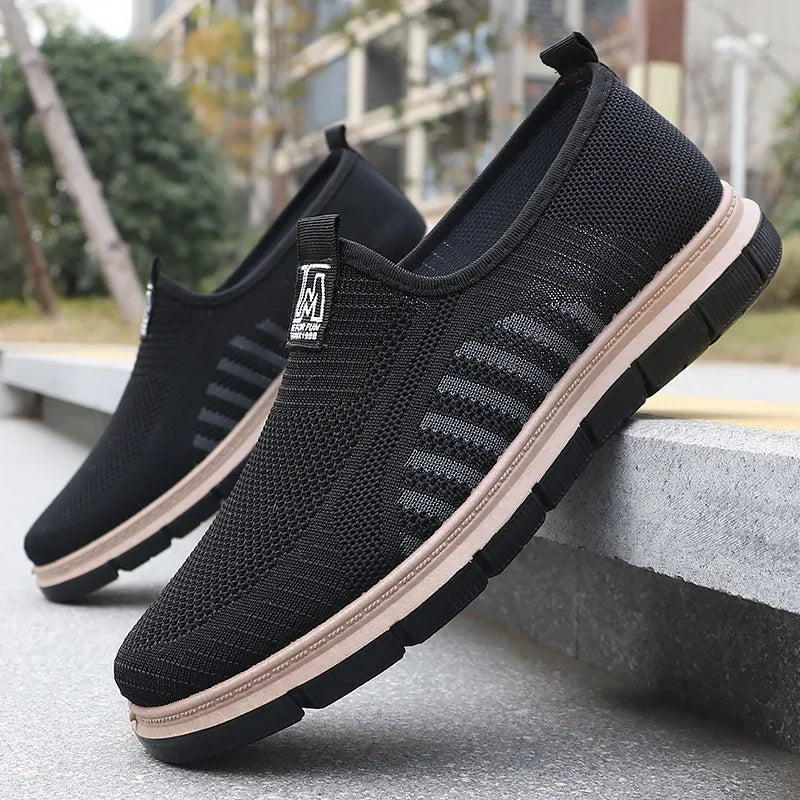 Men's Casual Sneakers Spring Summer Breathable Mesh Lightweight Soft Sole Antimicrobial Free Shipping Shoes