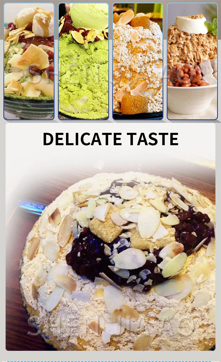 3L Snow Ice Maker Shaver Europe Snowflake Electric Ice Cube Cream Crushers Machine Korea Bingsu Slush Refrigerator 220/110V 360W.