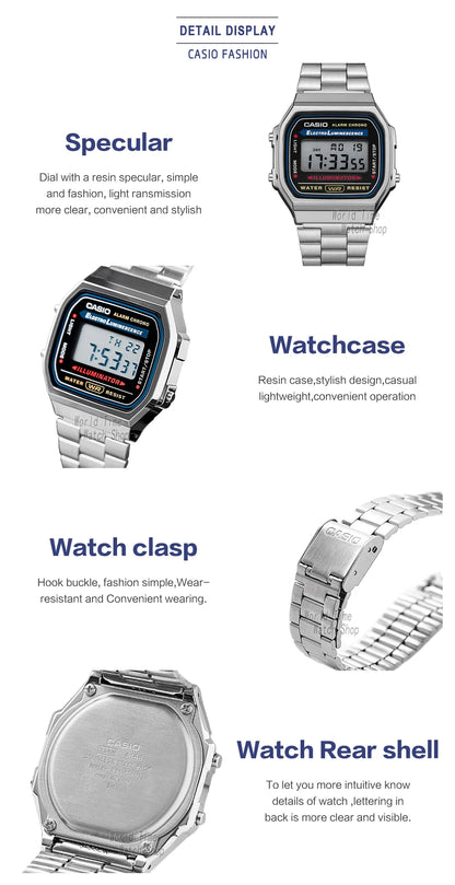 Casio watch silver watch men set brand luxury LED digital Waterproof Quartz men watch Sport military Wrist Watch relogio masculi.