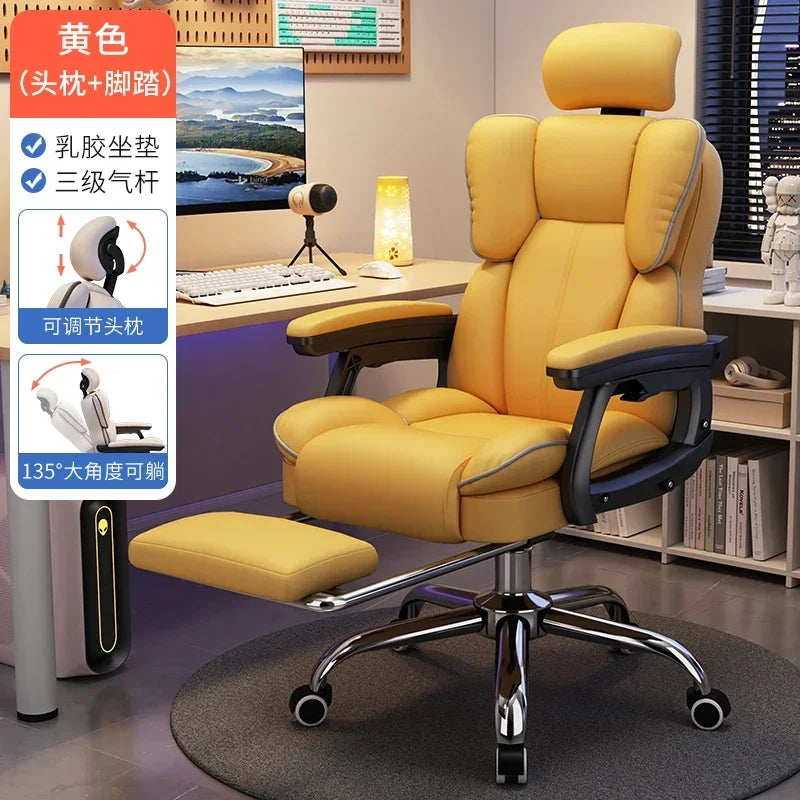 Rückenstütze Bürostuhl Armlehne Ergonomischer drehbarer mobiler Gaming-Stuhl Computertisch Chaise De Bureaux