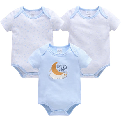 Kavkas 3 Teile/los Baby Body 100% Baumwolle Lion Print 3M 6M 9M 12M Neugeborene Mädchen Kleidung Sommer Körper Kleidung.