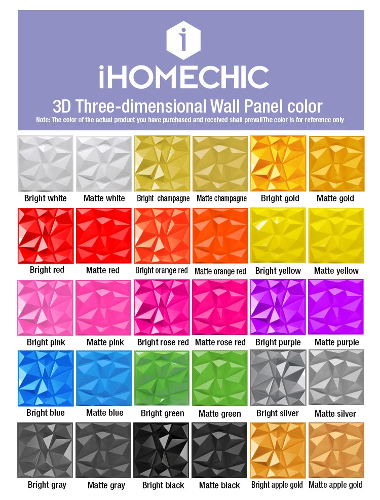 30x30cm home renovation 3D Stereo Wall Panel Diamond Not self-adhesive tile 3D wall sticker living room Bathroom 3d wall paper