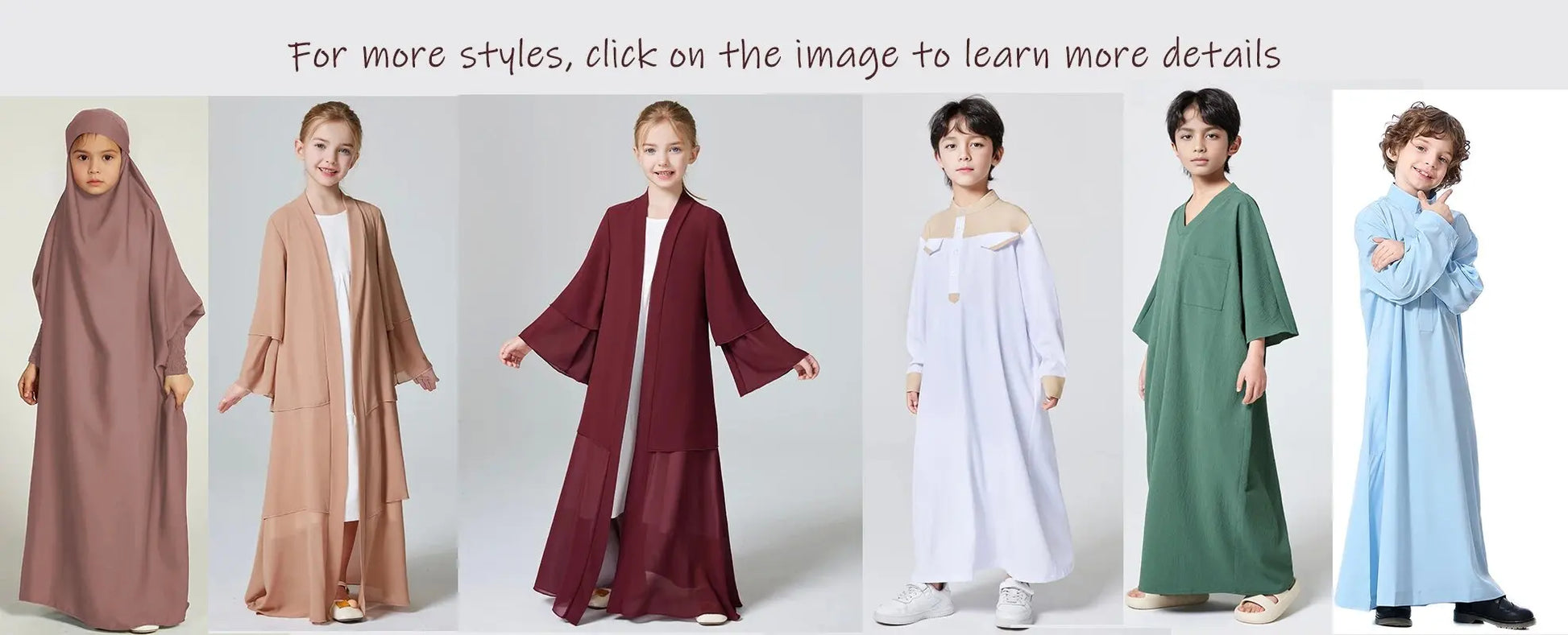 Ramadan Muslim Girls Long Sleeve Chiffon Kids Abaya 2PCS Dress Kebaya Casual Dresses For Party Ramadan Gift (Without Hijab).