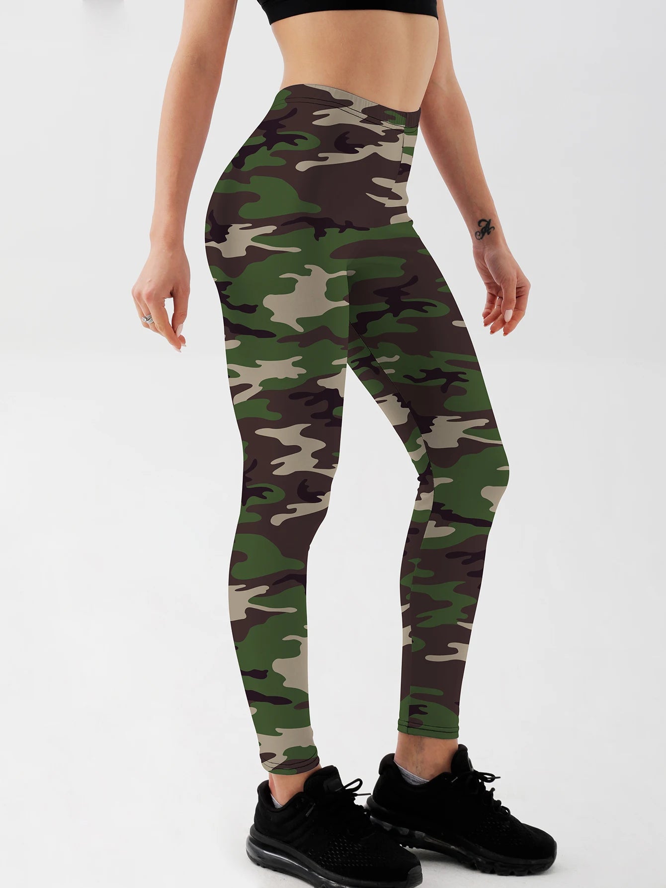 Fashion Women camouflage Leggings For Fitness High Waist Gym Legging Push Up Women navy Leggings.