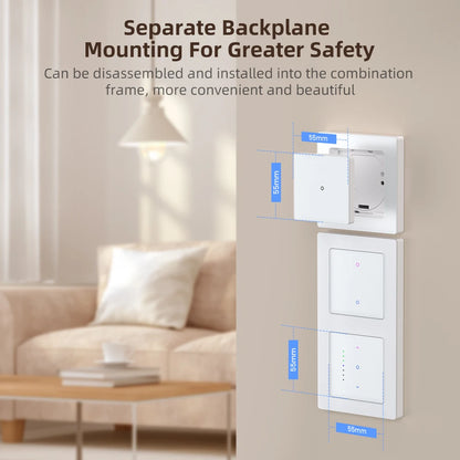 AVATTO Tuya WiFi Smart Licht Schalter Motorisierte Jalousien Shutter Vorhang Schalter Touch Glas Schalter Funktioniert Mit Alexa Google Hause.