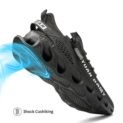 New Spring and Autumn Soft soled Running Men's Mesh Breathable Casual  Sports Shoes Men's Trendy Shoes Lightweight  Sneaker.