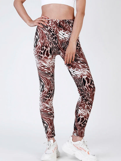 CUHAKCI Mode Plaid Druck Leggings Frauen Sexy Fitness Leggins Grid Floral Streifen Hosen Hohe Taille Bleistift Hosen