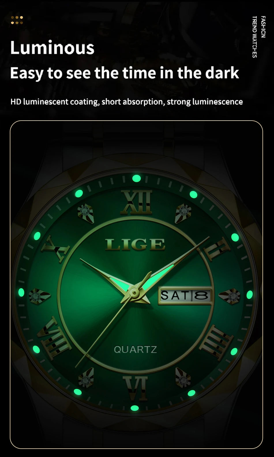 LIGE New Gold Watch Women Watches Ladies Creative Steel Women's Bracelet Watches Female Waterproof Clock Relogio Feminino+BOX.