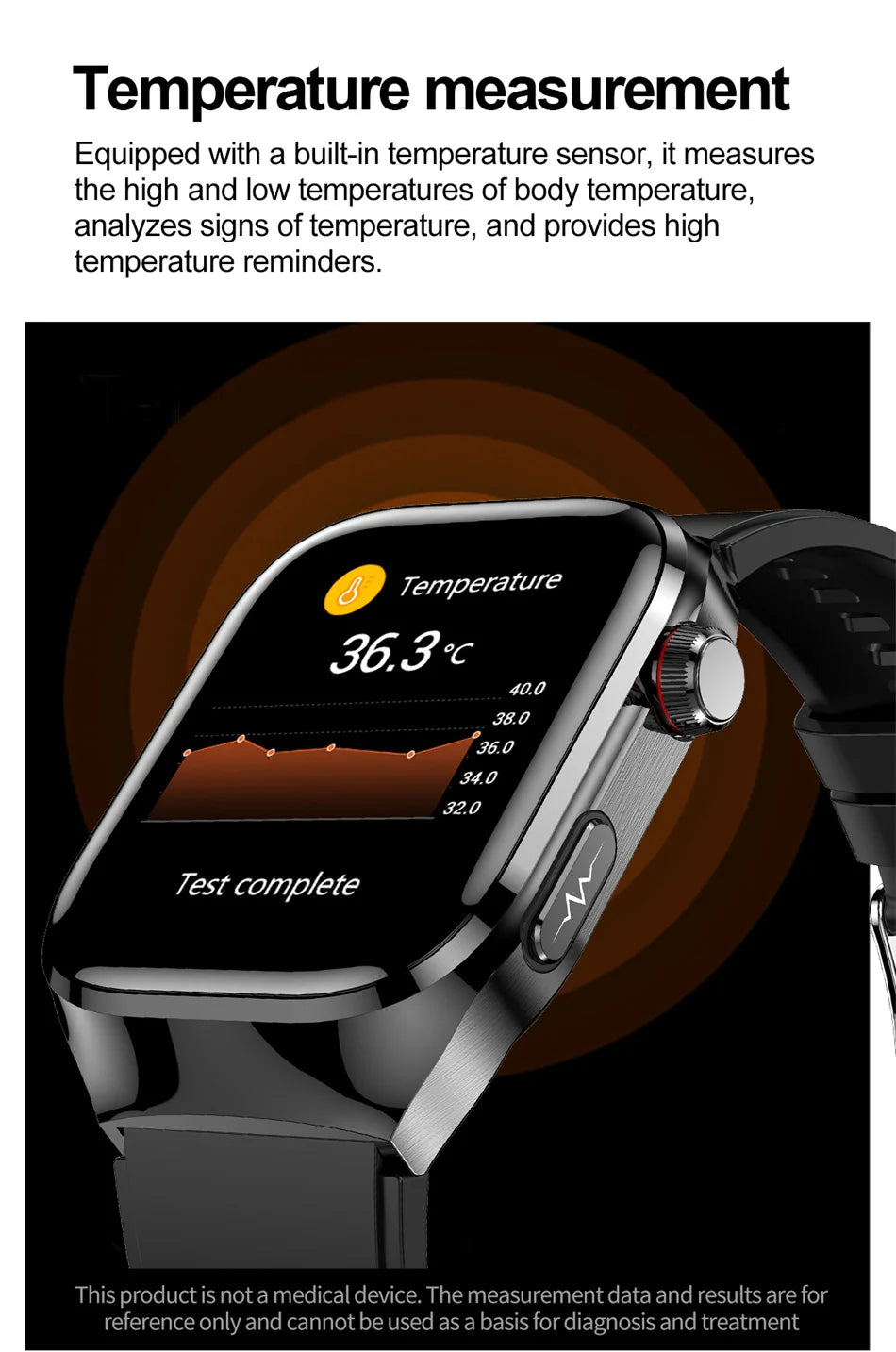 SmartWatch Voice Call Push reminder Physical examination Health Watch Blood Pressure UricAcid Blood Oxygen ECG Sport Smart watch