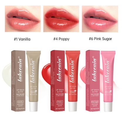 3pcs/Kit Butter Moisturizing Lip Gloss Oil Jelly Lipgloss Liquid Lipstick Lip Tint Brown Sugar Crystal Lip Balm