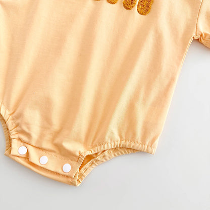INS Sommer Neue Baby Body Neugeborenen Kleidung Jungen Mädchen Baumwolle Dreieck Strampler Plüsch brief Kurzarm Infant 0-18M