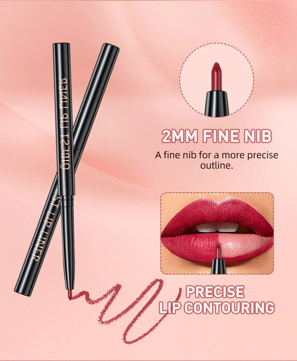 3pcs Matte Liquid Lipstick+Lip Liner Set Lip Glaze Makeup Nude Black Red Velvet Lip Gloss Long Lasting Lip Tint Cosmetics Kits.