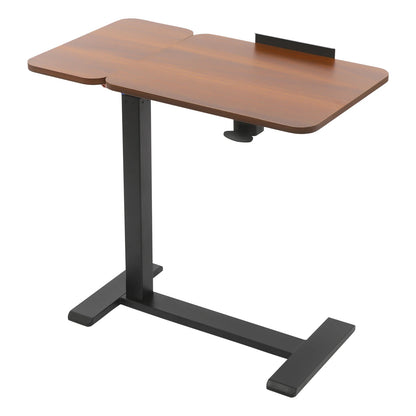 Mobiler Stehschreibtisch mit Tablettplatte, höhenverstellbar, 26–41 Zoll, drehbar, 40 kg belastbar, versteckte Räder für Home-Office-Laptops