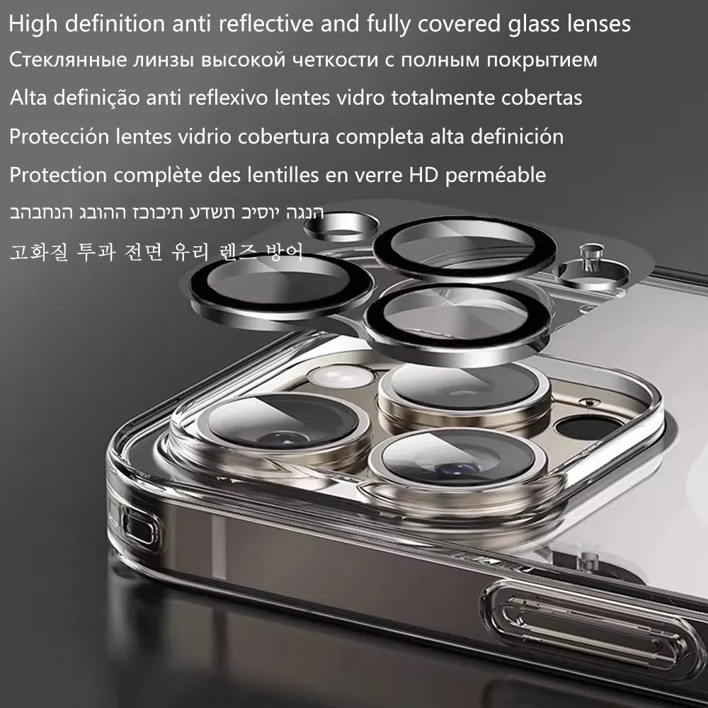 Magnet Fullback Protection Clear Case For Iphone 17 Pro Max 17 Air Apple Magsafe Cover Official Original Wireless Magnetic.