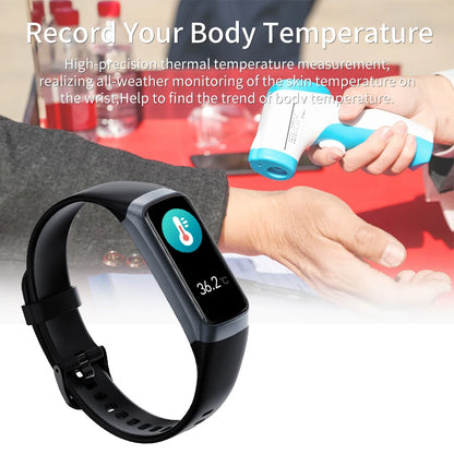 LIGE Amoled Smart Watch Smartwatch Band Women Heart Rate Blood Waterproof Connected Smart Bracelet Sport Fitness Tracker  Watch.