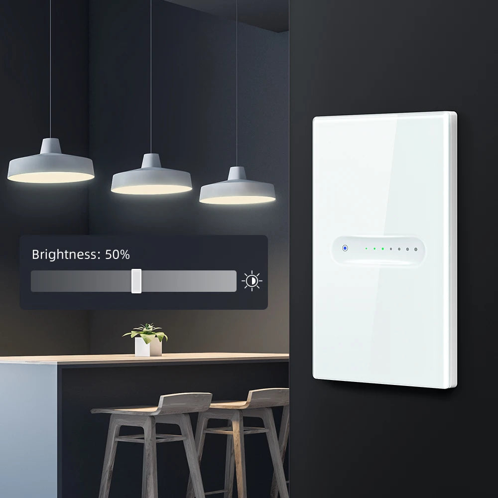 AVATTO Tuya WiFi/ZigBee Smart Dimmer Schalter 1/2 Gang Dimmer Licht Schalter Touch Panel APP Fernbedienung Für Alexa google Hause.