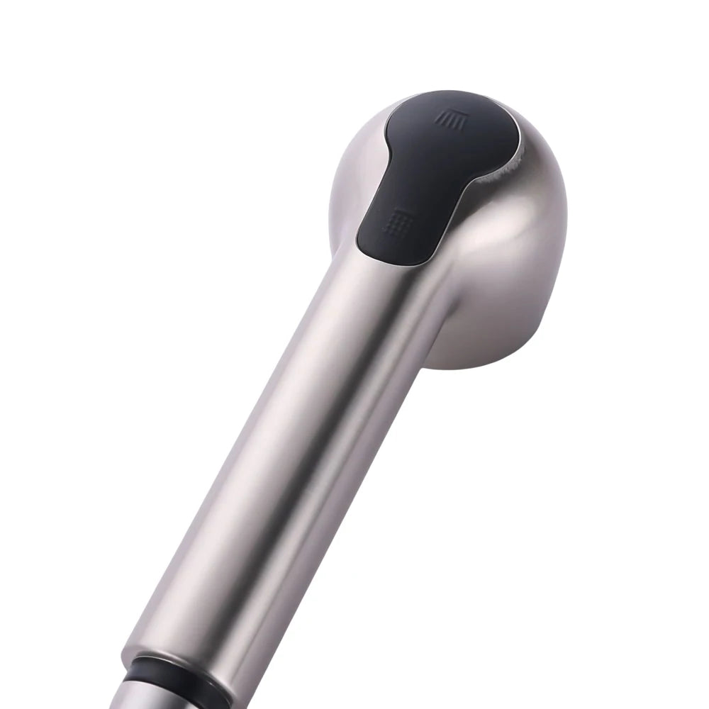 360° Rotating Retractable Sink Faucet Hot and cold Water Button Ceramic Valve Kitchen Stainless Steel Faucet with Shower