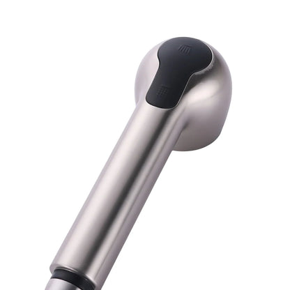 360° Rotating Retractable Sink Faucet Hot and cold Water Button Ceramic Valve Kitchen Stainless Steel Faucet with Shower