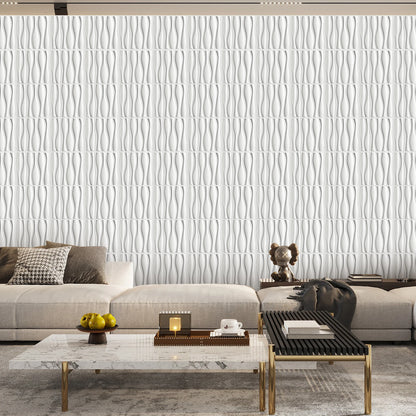 KUUJOJO 12pcs 3D textured wall panel for indoor wall decoration, suitable for living room, hall, bedroom, hotel, office