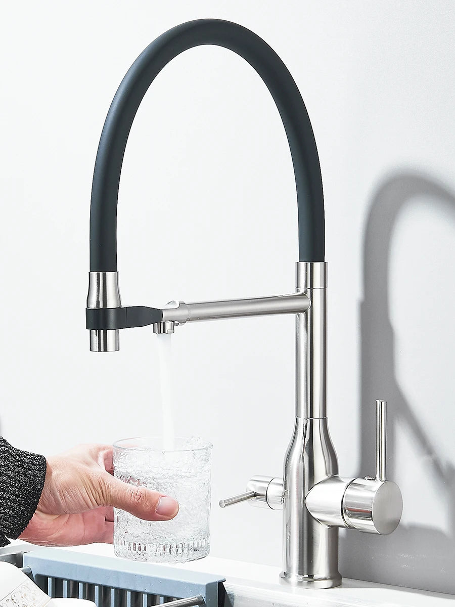 Filtered Kitchen Faucet Purification Tap With Magnetic Sprayer Kitchen Faucet Filtered Water Purification Feature Kitchen Tap