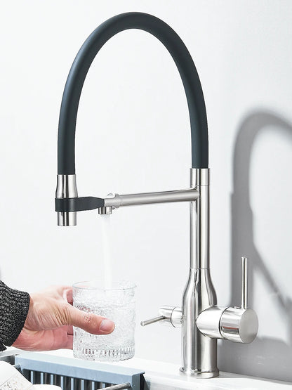 Filtered Kitchen Faucet Purification Tap With Magnetic Sprayer Kitchen Faucet Filtered Water Purification Feature Kitchen Tap