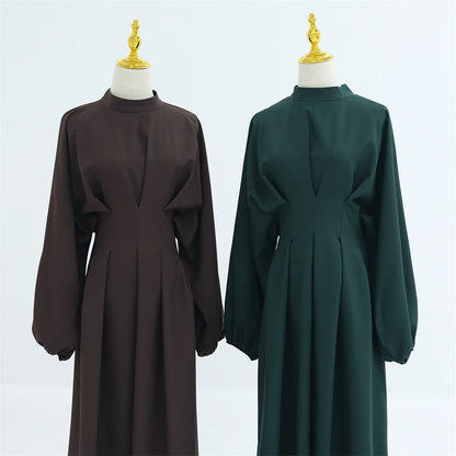 Ramadan Linen Abaya Dubai Turkey Islam Muslim Modest Dress Kaftan Prayer Clothes For Women Kebaya Robe Arabe Femme Musulmane