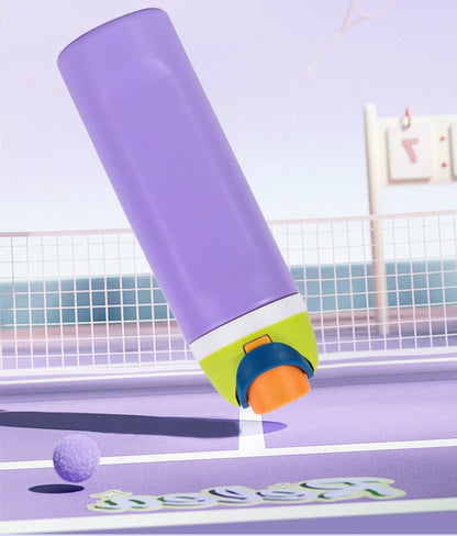 16/19/24/32OZ New 304 Stainless Steel Fitness Cup with Handle, Macaron Colored Insulated Bottle Large Capacity Straw Fruit Cup.