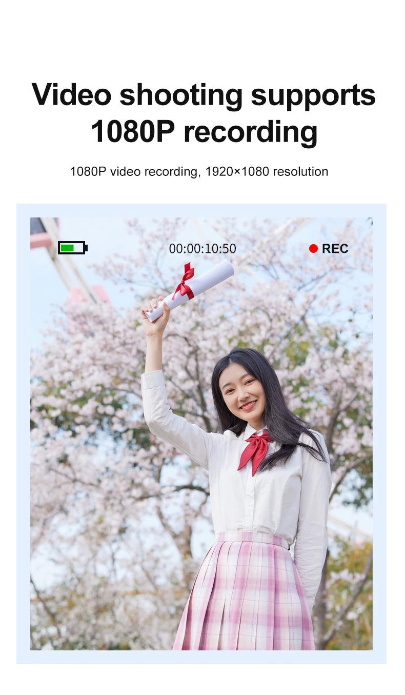 High Definition 6800W4K Pixel Digital Camera Video Recording Beauty Camera Student Camera CCD 16x Zoom with Wifi Compact.