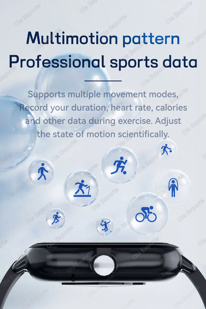 Outdoor Sports Smart Watch Wireless Calling Information Reminder Wallpaper Change Men's and Women's Waterproof Smartwatch 2025.