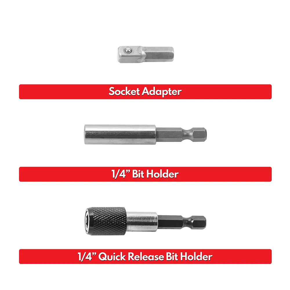 Podofo 208-teiliges Master-Schraubendreher-Bit-Set, 1/4 Zoll Sechskantschaft-Bit-Steckschlüsselsatz, Reparatur-Handwerkzeug-Set für den Heim- und Heimgebrauch