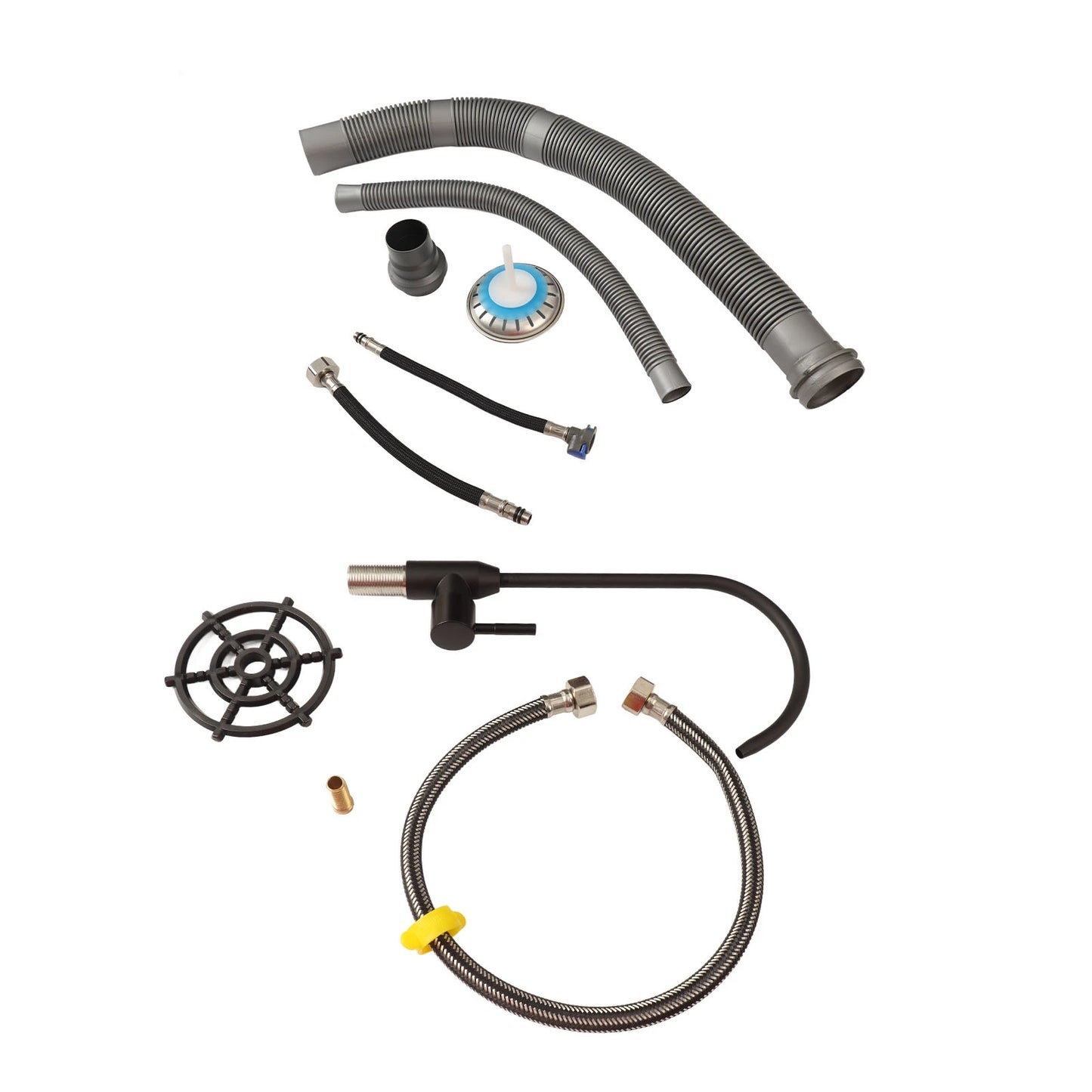 Küchenspüle, Digitalanzeige, Workstation unter der Theke, Küchenspüle, 68 x 45 cm, verdickte Küchenspüle aus Edelstahl