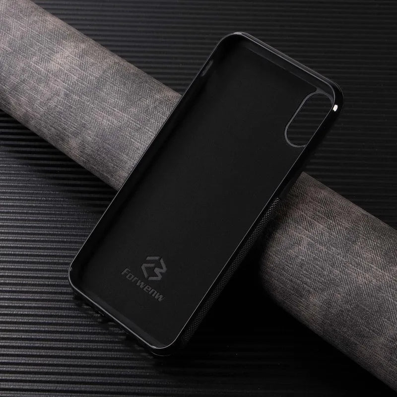 Retro Card Holder Phone Case for iPhone 16 15 14 13 12 11 Pro Max 16E Mini XS XR SE 7 8 Plus Busines Wallet PU Leather Cover