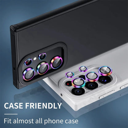 Camera Lens Protetor For Samsung S25 S24 ultra S24 S23 S22 ultra Case Tempered Glass Film Titanium Alloy Ring Phone Accessories.