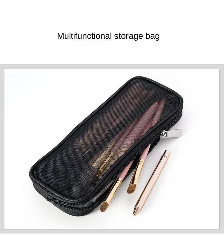 1 Pc Stand Cosmetic Bag for Women Clear Zipper Makeup Bag Travel Female Makeup Brush Holder Organizer Toiletry Bag.